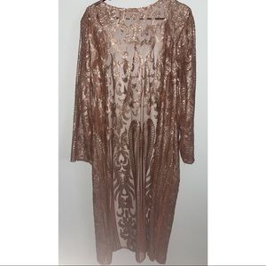 Sequin Duster Cardigan